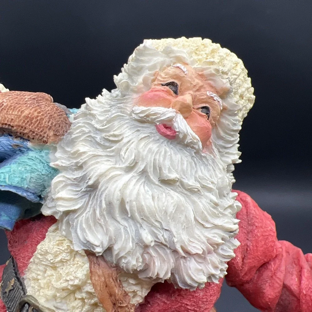 Vintage San Francisco Music Box Co Santa Claus Figurine w/ Box Works Perfectly